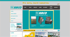 Desktop Screenshot of haco.cz