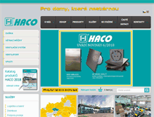 Tablet Screenshot of haco.cz